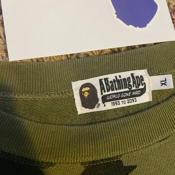 ABC Camo Bape Zipper Long Sleeve